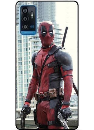 Силіконовий бампер чохол для zte blade a71 з малюнком deadpool дедпул