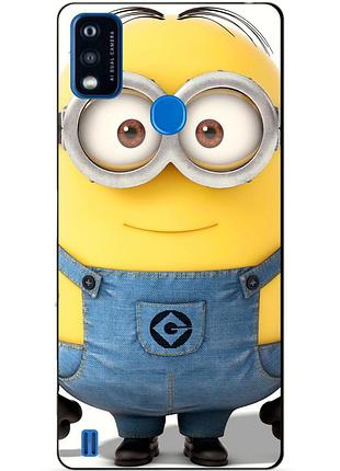 Силіконовий чохол бампер для zte blade a51 з малюнком міньйон стюарт minion