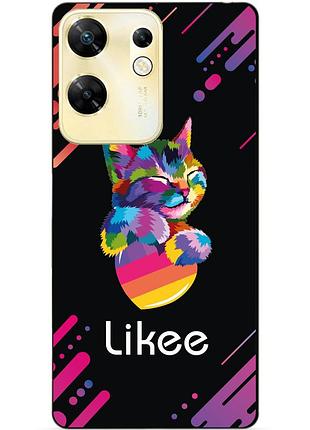 Чехол силиконовый бампер для infinix zero 30 4g с рисунком likee лайки