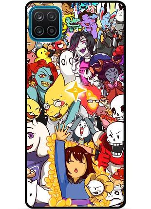 Силиконовый чехол бампер для samsung a22 с рисунком undertale андертейл