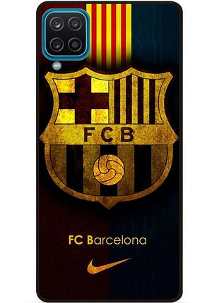 Чехол силиконовый бампер для samsung m12 с рисунком barcelona барселона
