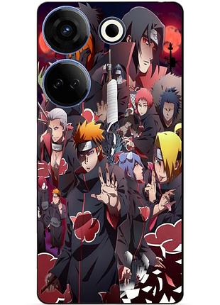 Чехол силиконовый бампер для tecno camon 20 pro с рисунком наруто naruto аниме