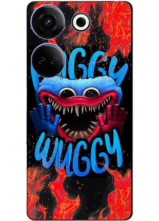 Чехол силиконовый бампер для tecno camon 20 pro с рисунком хагги вагги huggy wuggy