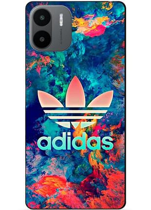Силиконовый чехол бампер для xiaomi redmi a2 / a1 с рисунком адидас