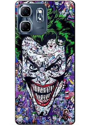 Чехол силиконовый бампер для infinix hot 50i (x6531b) с рисунком джокер joker