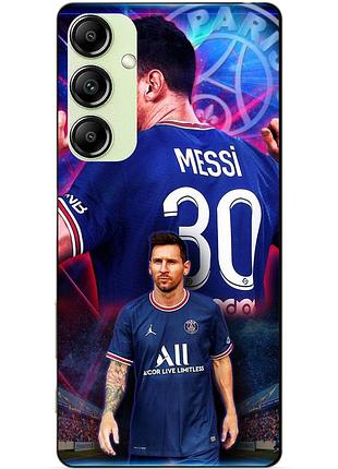 Чехол силиконовый бампер для samsung a54 с рисунком месси псж messi