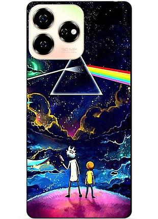 Силіконовий чохол бампер для zte nubia v60 з малюнком рік і морті rick and morty