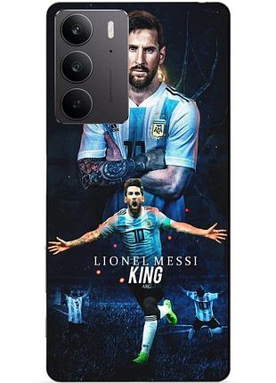 Чехол силиконовый бампер для realme c75 с рисунком messi аргентина месси