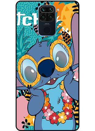 Силіконовий бампер чохол для xiaomi redmi note 9 з малюнком стіч stitch