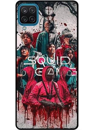 Силіконовий чохол бампер для samsung m32 з малюнком гра в кальмара