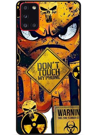 Силіконовий чохол бампер для samsung m51 з малюнком очей dont touch my phone