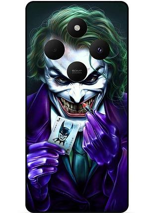 Чехол силиконовый бампер для xiaomi redmi 14c с рисунком joker джокер