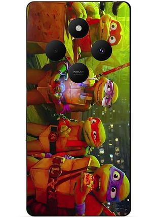 Чехол силиконовый бампер для xiaomi redmi 14c черепашки ниндзя