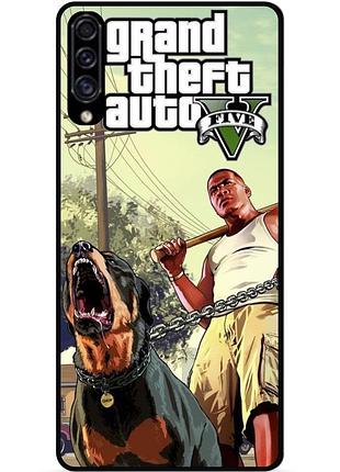 Чехол силиконовый бампер для samsung m20 с картинкой гта gta