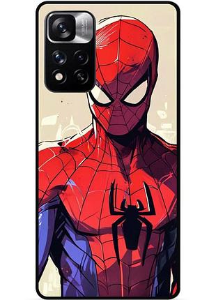 Силиконовый чехол бампер для xiaomi redmi note 11 pro plus 5g с рисунком spider man человек паук