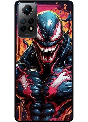 Силіконовий бампер чохол для xiaomi redmi note 12 pro з малюнком веном marvel venom