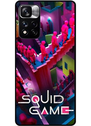 Силиконовый чехол для xiaomi redmi note 11 pro plus 5g игра в кальмара