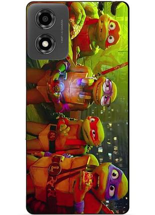 Силіконовий чохол бампер для motorola moto e14 черепашки ніндзя
