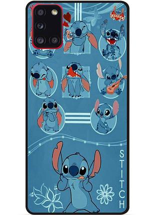 Силіконовий бампер чохол для samsung m31s з картинкою стіч stitch