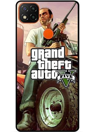 Силіконовий бампер чохол для xiaomi redmi 9c з малюнком gta гта