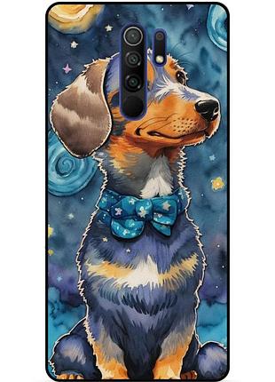 Силиконовый бампер чехол для xiaomi redmi note 8 pro с рисунком пес звездная ночь ван гог