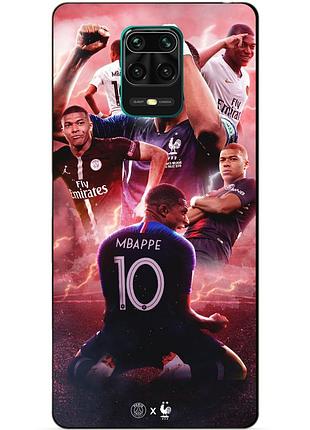 Силіконовий бампер чохол для xiaomi redmi note 9s з малюнком кіліан мбаппе mbappe