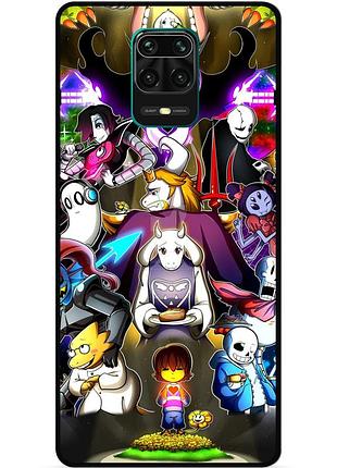 Силіконовий чохол бампер для xiaomi redmi note 9s з малюнком undertale андертейл
