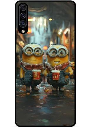 Силіконовий чохол бампер для samsung m20 з малюнком міньйони minion