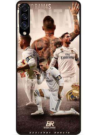 Силіконовий чохол бампер для samsung a30s з малюнком sergio ramos серхио рамос real madrid