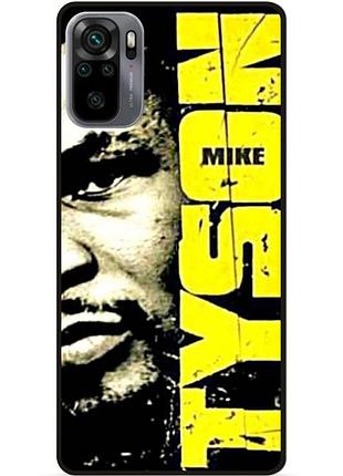 Чехол силиконовый бампер для xiaomi redmi note 10 с рисунком tyson майкл тайсон
