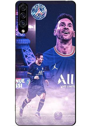 Силіконовий чохол бампер для samsung m11 з малюнком messi psg мессі