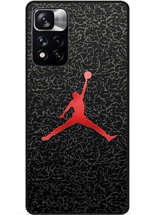 Силіконовий чохол бампер для xiaomi redmi note 11 pro plus 5g з малюнком jordan джордан