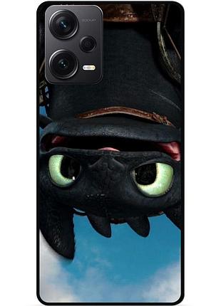 Силіконовий чохол бампер для xiaomi redmi note 12 pro plus з малюнком как приручить дракона