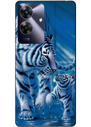 Силіконовий чохол бампер для realme note 60 з малюнком тигри