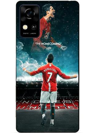 Силіконовий чохол бампер для zte blade a31 з малюнком роналдо мю ronaldo
