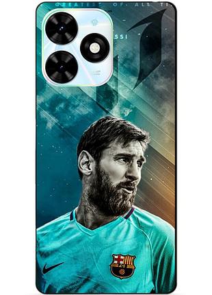 Силіконовий чохол бампер для tecno spark 20c з малюнком leo messi мессі