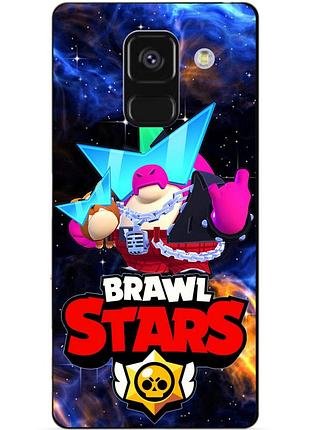 Чехол силиконовый бампер для samsung a8 plus с героем космический бравл базз