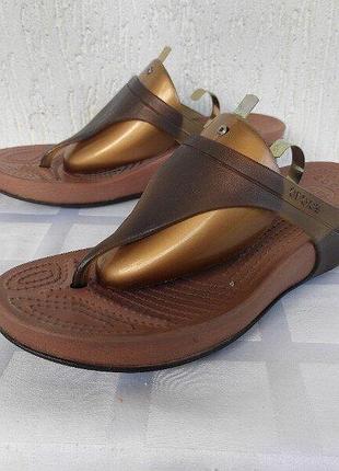 Шлепки, вьетнамки crocs р.37-37.5