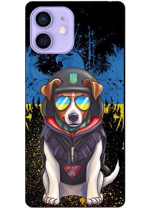 Силіконовий чохол бампер для iphone 12 mini з малюнком пес патрон