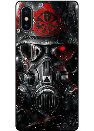 Чехол силиконовый бампер для iphone xr с рисунком сталкер stalker