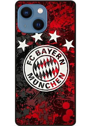Чехол силиконовый бампер для iphone 15 с рисунком bayern бавария мюнхен