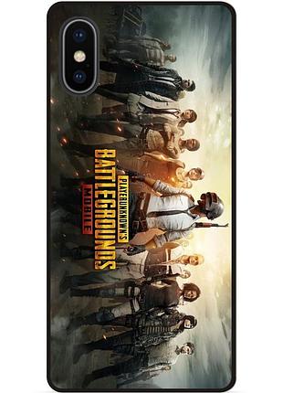 Силіконовий чохол бампер для iphone xs max з малюнком пабг pubg