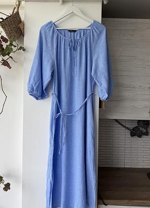 Сукня лляна, лляне плаття marks&spencer