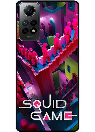 Силіконовий чохол бампер для xiaomi redmi note 11 з малюнком гра в кальмара