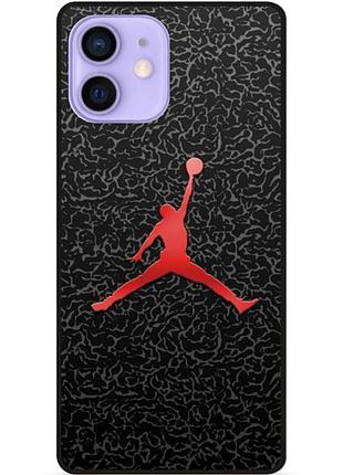 Силіконовий чохол бампер для iphone 12 mini з малюнком jordan джордан