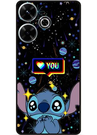 Силиконовый бампер чехол для realme c61 лило и стич stitch