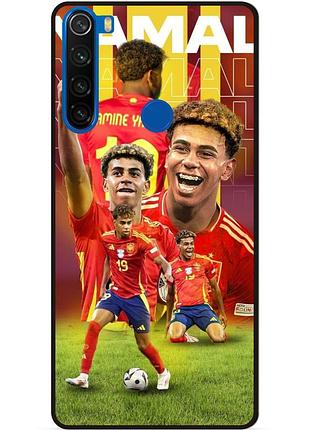 Чехол силиконовый бампер для xiaomi redmi note 8 с рисунком ламин ямаль lamine yamal испания