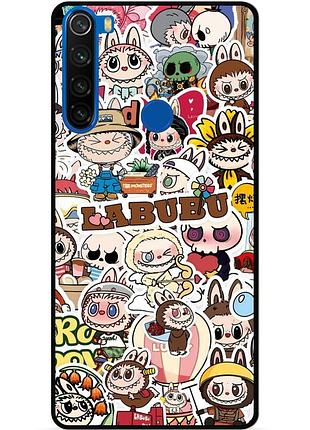 Силиконовый чехол бампер для xiaomi redmi note 8t с картинкой лабубу labubu