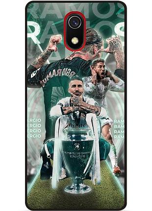 Чехол силиконовый бампер для xiaomi redmi 8a с рисунком серхио рамос sergio ramos
