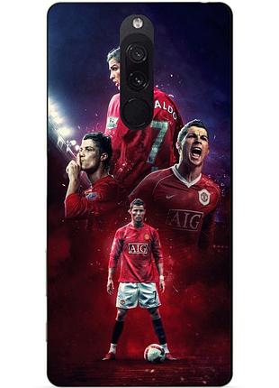 Силіконовий чохол бампер для xiaomi redmi 8 з малюнком ronaldo mu роналдо